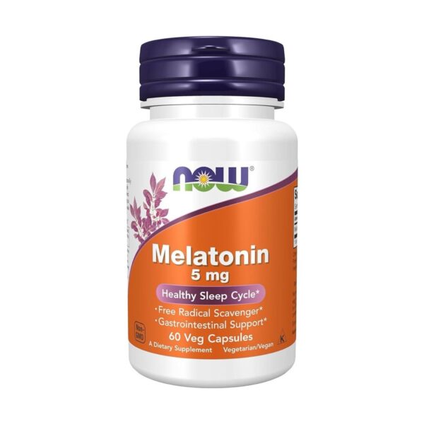Melatonin 5mg 60 tablets - NOW FOODS