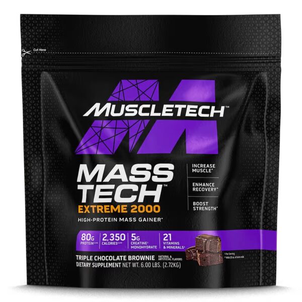 Mass Tech™ Extreme 2000, triple chocolate , 6 lbs (2.72 kg)