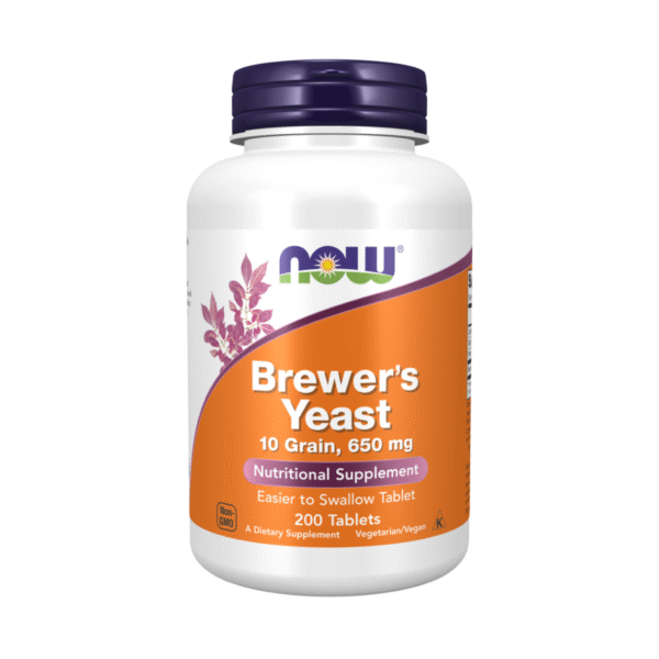 NOW Foods Brewer's Yeast 650 mg - 200 Tablets