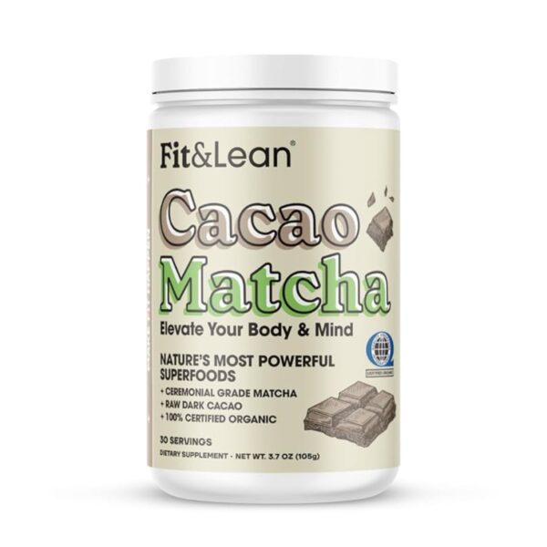 Cacao Matcha Green Tea Powder, 30 srv - FIT&LEAN