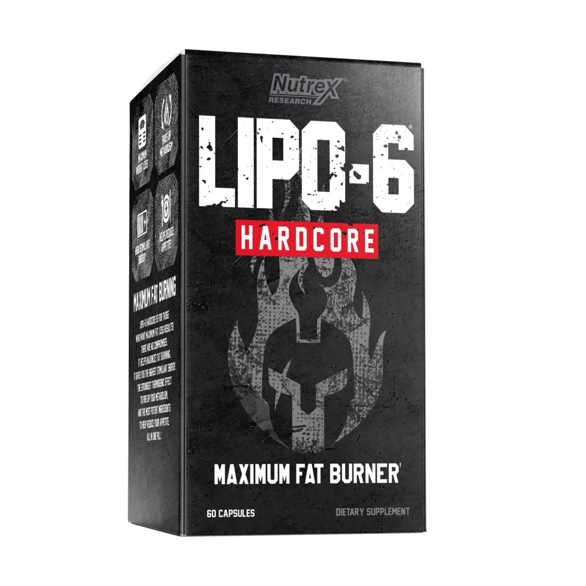LIPO-6 Hardcore Maximum fat burner 60 capsules - NUTREX