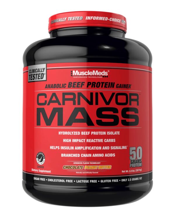 MUSCLE MEDS CARNIVORE MASS (6lb /14 servings) chocolate fudge