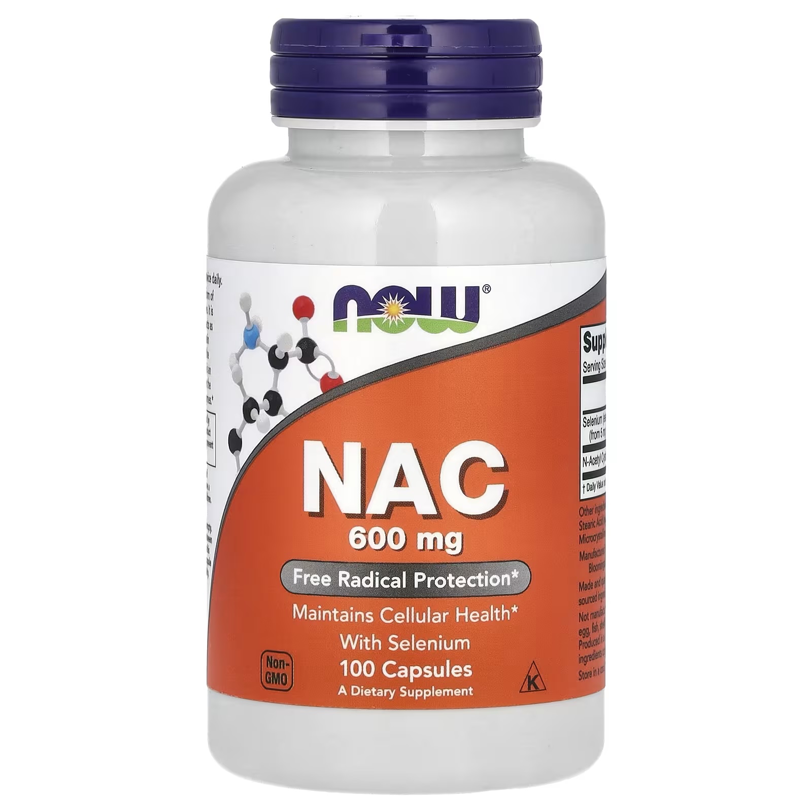NOW NAC WITH SELENIUM (600mg/100capsules)